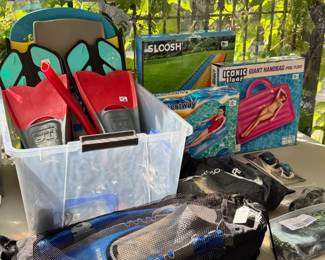 Flippers and New In Box water toys