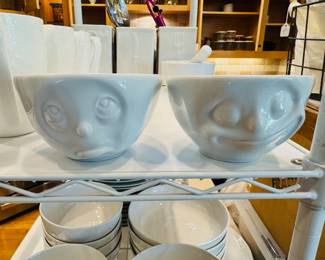 Super fun 58Products Tassen porcelain bowls. These will be sold as a pair