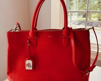 Very nice Lauren Ralph Lauren Newbury double zip satchel