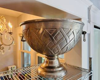 Massive 15 1/2” tall punch bowl urn