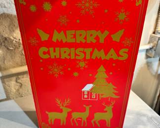 Fun and cute wood advent calendar with individual daily boxes, and it lights up!