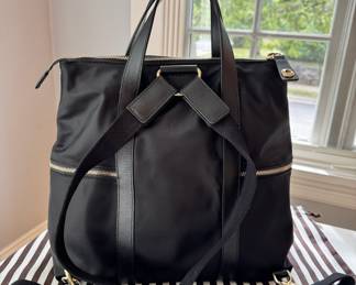 Like New Henri Bendel leather & nylon backpack with dust bag