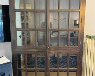 Very nice Pottery Barn display/storage cabinet