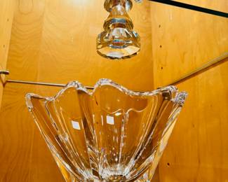 Orrefors bowl and cut crystal cross