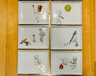 Retired CB2 “Oliver” appetizer trays. These will be sold individually