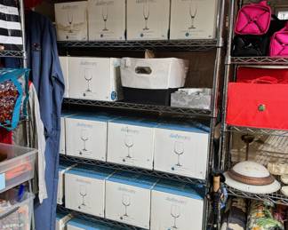There is a very large selection of barware, stemware and shakers, perfect for the consummate entertainer