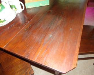Very old 3 board table with wooden pegs - just amazing!