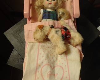 1950's Ginny Doll and her accessories plus the Ginny Dog!