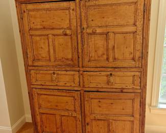 205	Antique Pine Cupboard, late 19th Century	53x20x74.5