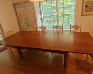 208	Farmhouse Table w/ Two Drawers	112x48x30.5