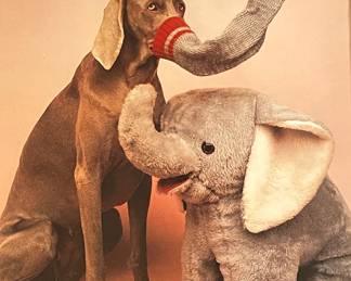 A 1994 WILLIAM WEGMAN Sheet Fed Photogravure of Elephant Dog
