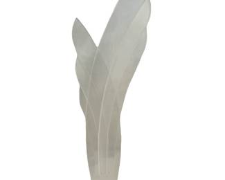 A Post Modern Lucite Leaf Sculpture, IMO Van Teal
