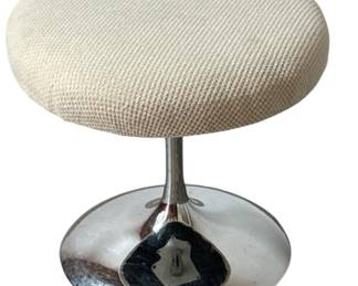 Mid Century Chrome Stool
