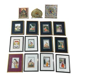 Large Collection of Indian Artwork and Decorative Items

