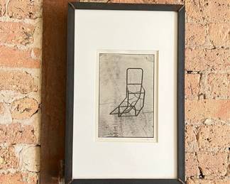 An Iron Framed CHAIM KENNER Silver Gelatin Print
