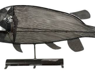 Large Folk Art Barracuda Fish Sculpture, MICHAEL VARGAS
