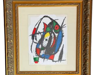 JOAN MIRO "Plate IV" Lithograph, Lithographe II
