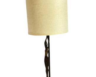 Bronze ART NOUVEAU Nude Woman Figural Lamp
