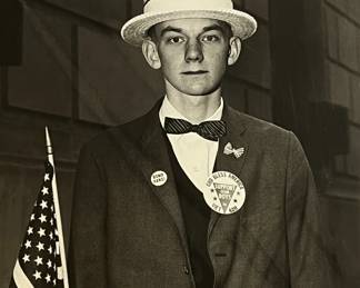 A 2003 DIANE ARBUS Photogravure of Boy Waiting to March
