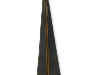 Large Modernist Steel Pyramid Sculpture

