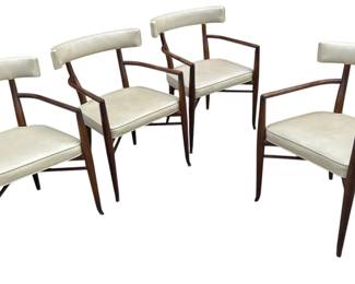T.H. ROBSJOHN GIBBINGS "Klismos" Chairs, Set of 4
