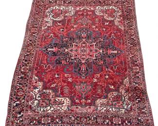 Vintage Persian Heriz Rug, Room Size
