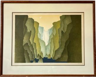 A JACK HAGMAN Print, "Luna Passage Canyon", Signed and Numbered
