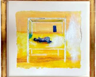 ANTHONY FRY, "Yellow Room" Signed and Numbered Carborundum Etching
