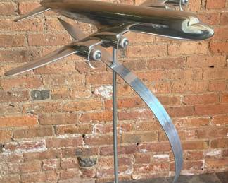 A Space Age DC-4 Airplane Floor Sculpture
