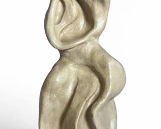 An Abstract Biomorphic Sculpture of Two Figures
