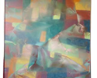 ROBERT APPEL "Intensity" Psychedelic Oil on Canvas, 1990
