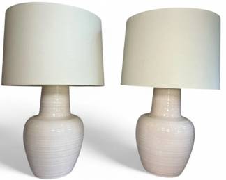 A Pair of TANNER KENZIE Ceramic Lamps
