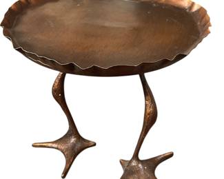 Metal Animal Leg Accent Table, IMO MERET OPPENHEIM
