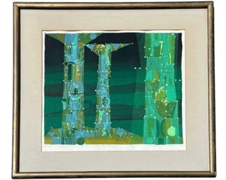 A ROSS WETZEL "The Time is Eleven Thirty One" Signed and Numbered Serigraph
