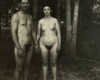 A DIANE ARBUS Sheet Fed Photogravure, Man and Woman Nude

