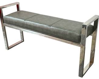 A Modernist Chrome Bench
