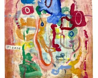 JIM LUTES Abstract Mixed Media, 1999
