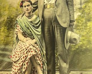 A Sheet Fed Photogravure of FRIDA KAHLO and DIEGO RIVERA
