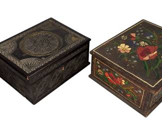 Collection of Folk Art Boxes
