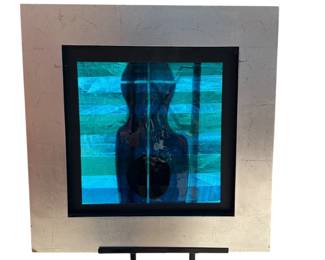 Signed DAUM Art Glass in Frame
