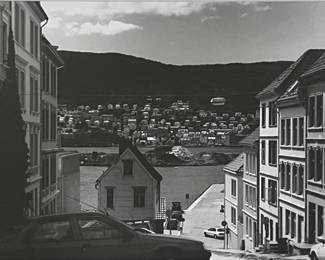 Vintage Photographic Print of Bergen, Norway
