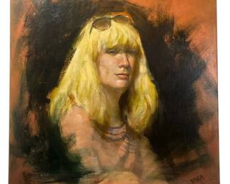 A TAKAKO YONEYAMA Portrait of a Blonde Woman
