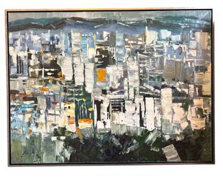 An Abstract BETHANY SKY WHITMAN Mixed Media on Canvas
