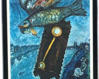 A 1970 MARC CHAGALL Louisiana Museum of Modern Art Exhibition Poster
