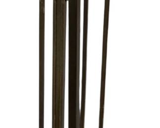 Contemporary Arts & Crafts Style Iron Fireplace Tool Set
