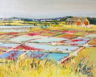 YOLANDE ARDISSONE, Oil on Canvas, Marais Salants
