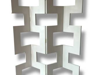 A White Lacquered Modernist Room Divider, ISO EILEEN GRAY
