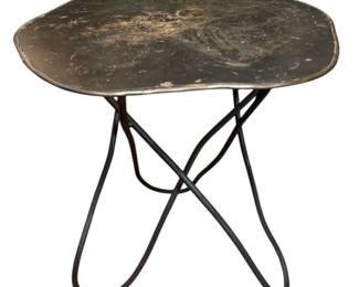 A Brutalist Iron Occasional Table

