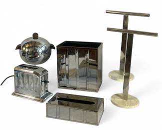 A Collection of Art Deco to Mid Century Chrome Articles
