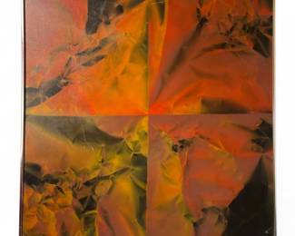 Mid Century ROBERT APPEL "Four in One" Oil on Canvas, 1975
